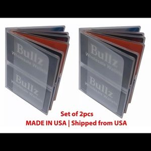 Heavy duty vinyl Hipsters wallet Inserts set of 2